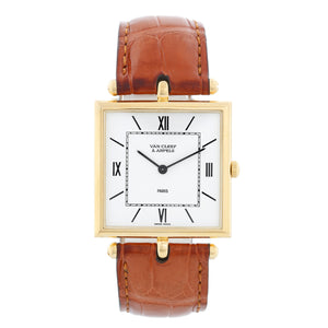 Van Cleef & Arpels Quartz Yellow Gold Oversize Ladies Watch