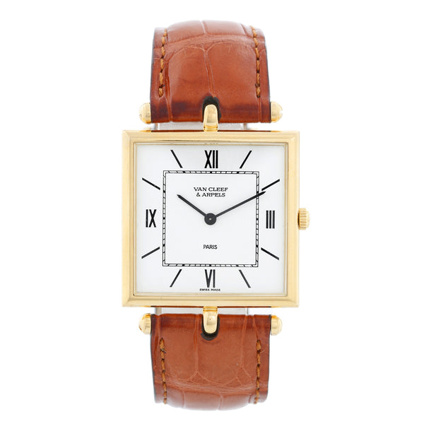 Van Cleef & Arpels Quartz Yellow Gold Oversize Ladies Watch