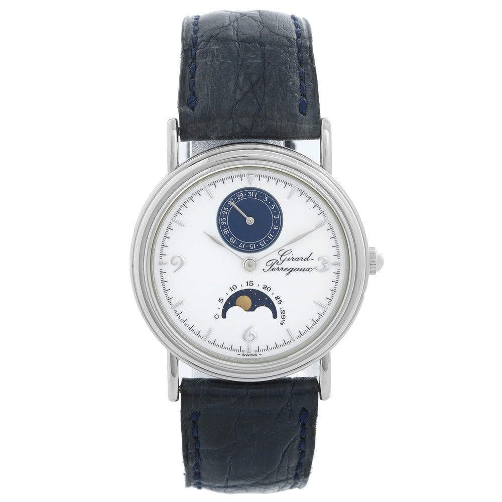 Girard-Perregaux Automatic Platinum Moonphase Watch 4829