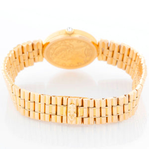 Corum $5 18k Yellow Gold Coin Ladies Watch