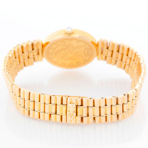Corum $5 18k Yellow Gold Coin Ladies Watch