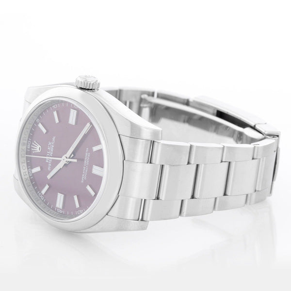 Rolex Oyster Perpetual Men's Stainless Steel Grape Watch 116000