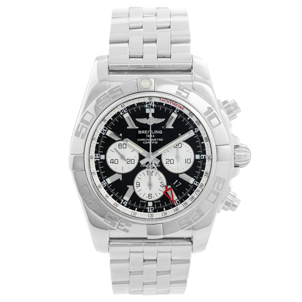 Breitling Windrider Chronomat GMT Men's Steel Watch AB0410