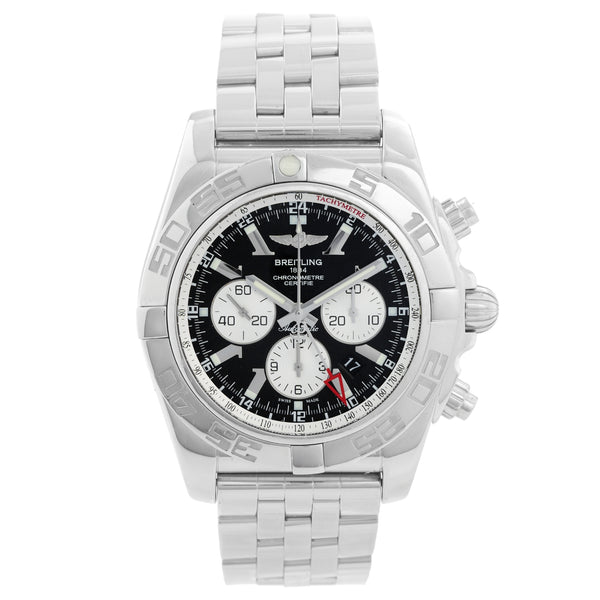 Breitling Windrider Chronomat GMT Men's Steel Watch AB0410