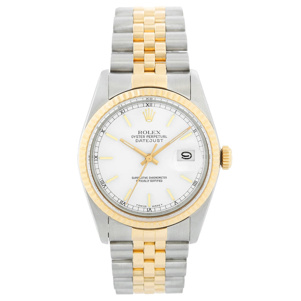 Rolex Datejust 2-Tone Steel & Gold Men's Watch 16013