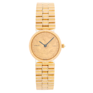 Corum $5 18k Yellow Gold Coin Ladies Watch