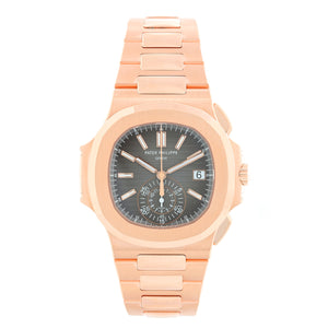 Patek Philippe Nautilus Men's Rose Gold Chronograph Watch 5980/1R