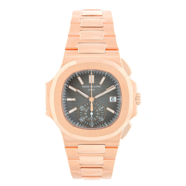 Patek Philippe Nautilus Men's Rose Gold Chronograph Watch 5980/1R