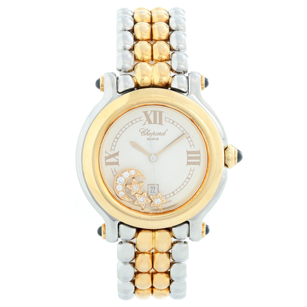Chopard Happy Sport 18k Yellow Gold and Stainless  Steel Watch
