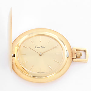 Cartier 18K Yellow Gold Pocket Watch