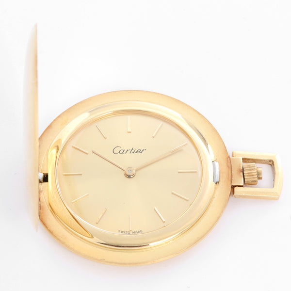 Cartier 18K Yellow Gold Pocket Watch