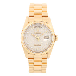 Rolex President Day-Date 18k Yellow Gold Men's Watch 18038 - 