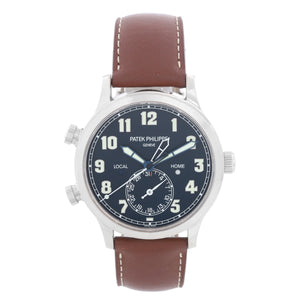 Patek Philippe Calatrava White Gold Pilot Travel Watch Ref. 5524 G 