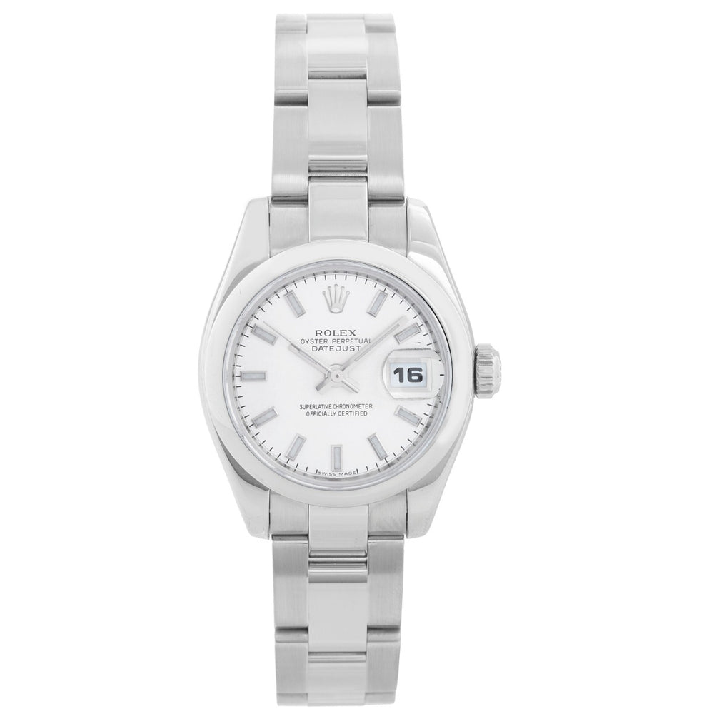 Rolex  Ladies Datejust Watch Steel with Silver Dial  179160