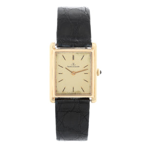 Jaeger Le Coultre  Vintage 18K Gold Square Mens Watch 6029.21