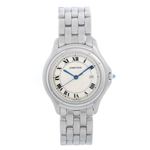 Cartier Cougar Men's/Ladies Midsize 33mm Stainless Steel Quartz Watch