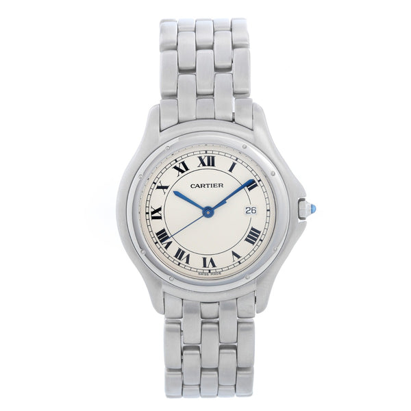 Cartier Cougar Men's/Ladies Midsize 33mm Stainless Steel Quartz Watch