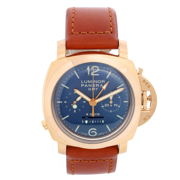 Panerai Luminor 1950 8 Day 18k Rose Gold Men's Chronograph PAM 277