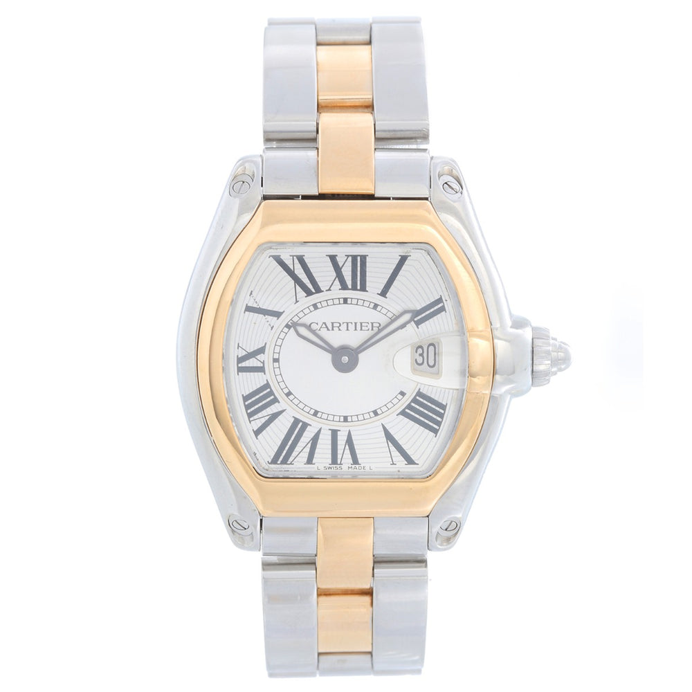Cartier Roadster Steel & Gold Ladies Small 30mm Quartz Watch W62026Y4
