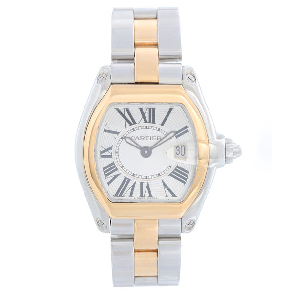 Cartier Roadster Steel & Gold Ladies Small 30mm Quartz Watch W62026Y4