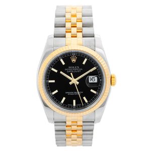 Rolex Datejust Men's 2-Tone Steel & Gold Watch Jubilee 116233