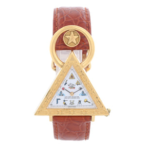 Swiss Masonic Triangular Wrist Watch