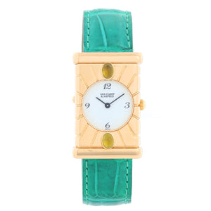 Van Cleef & Arpels Façade 18K Yellow Gold Vintage Watch