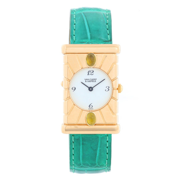 Van Cleef & Arpels Façade 18K Yellow Gold Vintage Watch