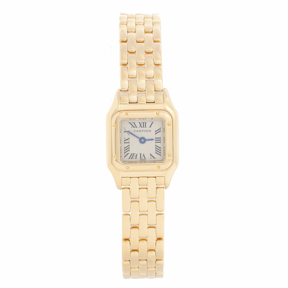 Cartier Panther Ladies 18k Yellow Gold Panthere Watch W25034B9 1130 Mini