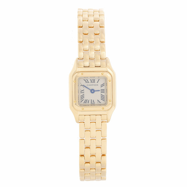 Cartier Panther Ladies 18k Yellow Gold Panthere Watch W25034B9 1130 Mini