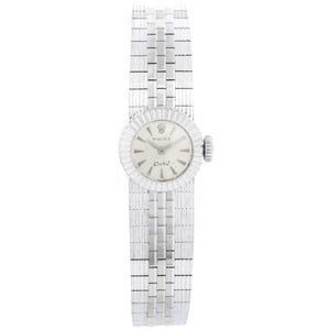 Vintage Rolex Orchid Chameleon 14K White Gold Ladies