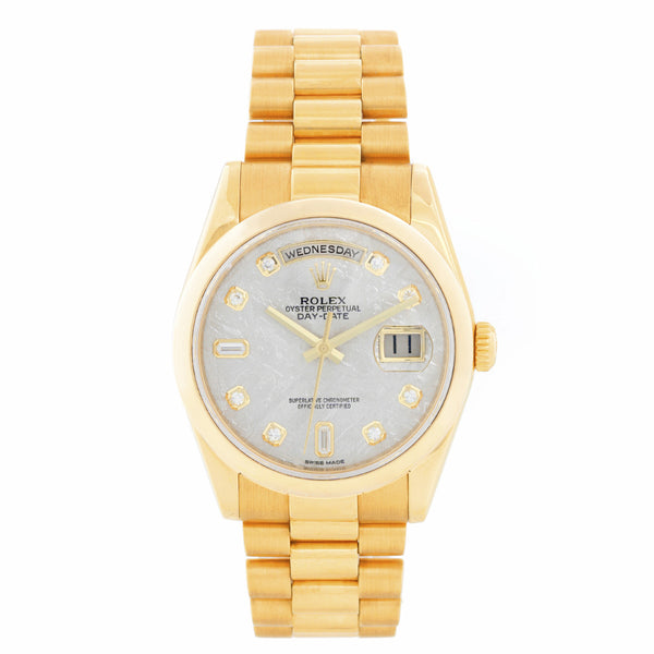 Rolex President Day-Date Meteorite Diamond Dial 118238