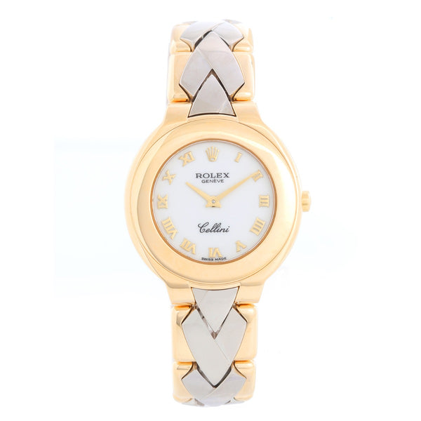 Extremely Rare Rolex Cellini Ladies 18k Yellow Gold & White Gold Watch 6651