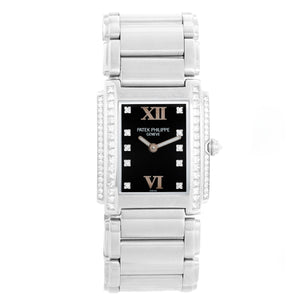 Ladies Patek Philippe Twenty-4  Diamond & 18k White Gold Watch 4910-20G-010 or 4910-20G