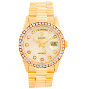 Rolex President Day-Date Jubilee Diamond Dial 18348