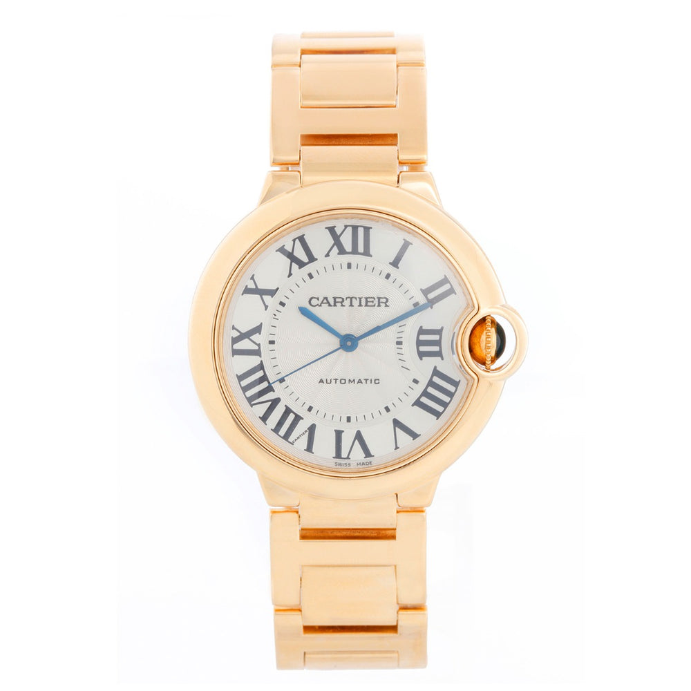 Cartier Ballon Bleu Midsize 18k Yellow Gold Watch WE902027