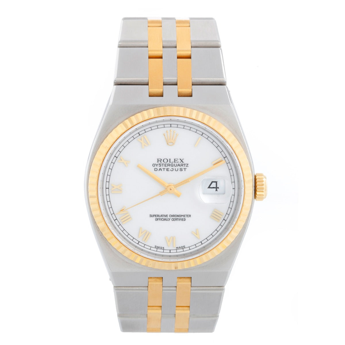 Men's Rolex Oysterquartz Datejust Diamond Watch 17013