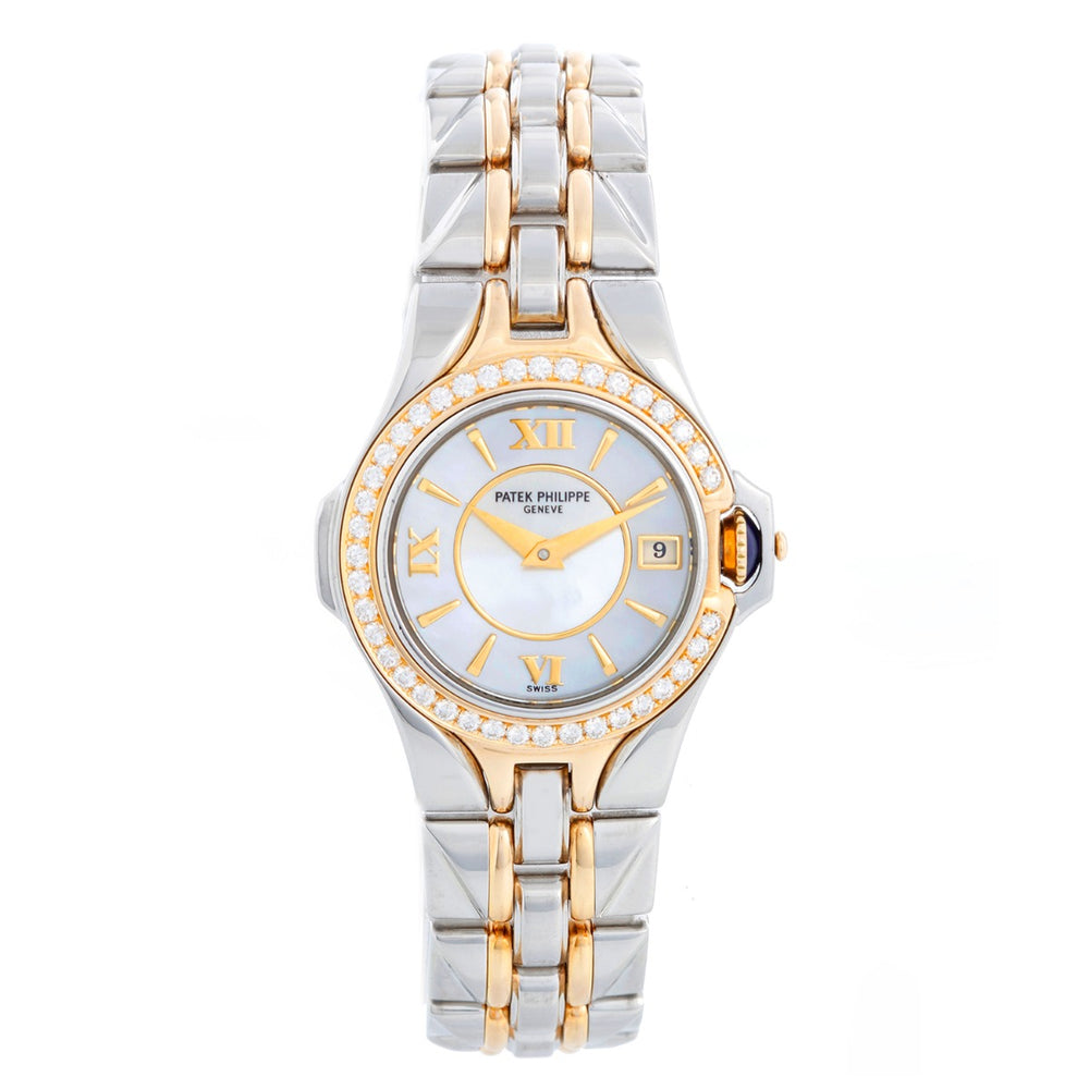 Patek Philippe Ladies Sculpture Stainless Steel Watch Ladies 4891/1