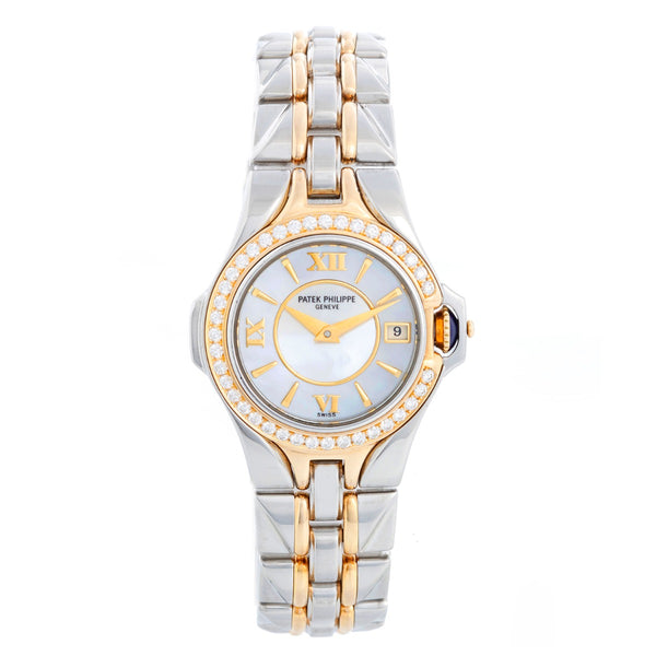 Patek Philippe Ladies Sculpture Stainless Steel Watch Ladies 4891/1
