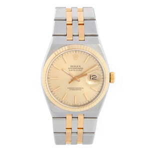 Rolex Oysterquartz Datejust 2-Tone Steel & Gold Men's Watch 17013