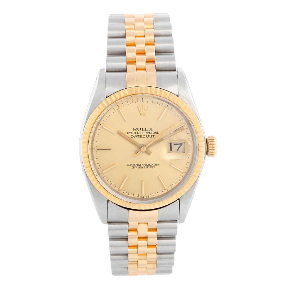 Rolex Datejust 2-Tone Steel & Gold Men's Automatic Watch 16013