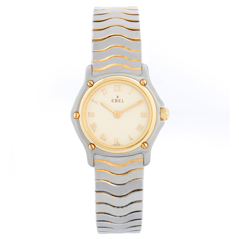 Ladies Ebel Sport Classique Steel & 18k Gold 23mm White Dial Quartz