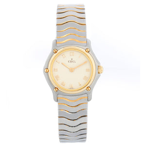 Ladies Ebel Sport Classique Steel & 18k Gold 23mm White Dial Quartz