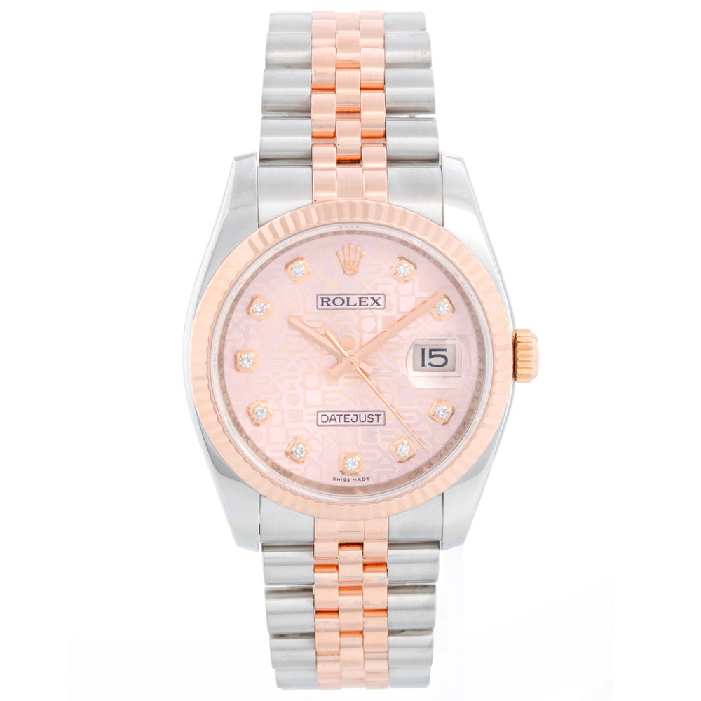 Rolex Datejust Men's 2-Tone Steel/Rose Gold Watch 116231