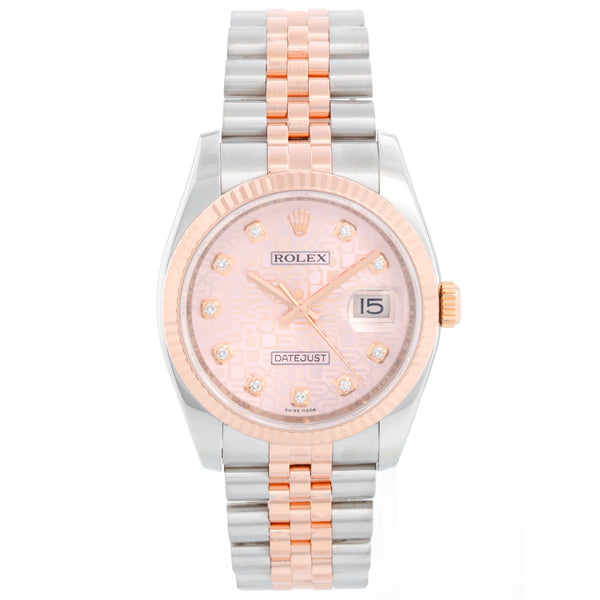 Rolex Datejust Men's 2-Tone Steel/Rose Gold Watch 116231