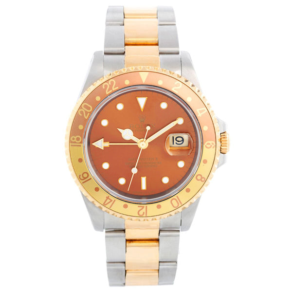 Men's Rolex GMT-Master II Watch 16713 Root beer