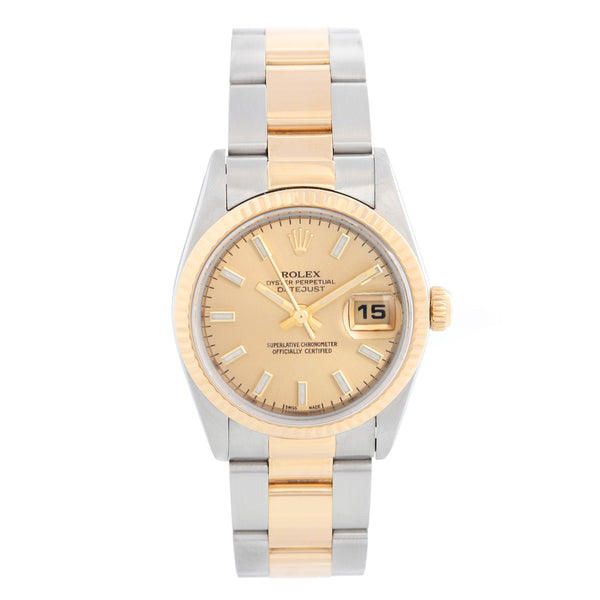 Rolex Ladies Datejust 2-Tone Watch 179173 Champagne Dial