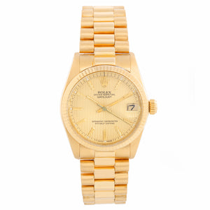 Rolex President Midsize 18K Yellow Gold Watch 6827