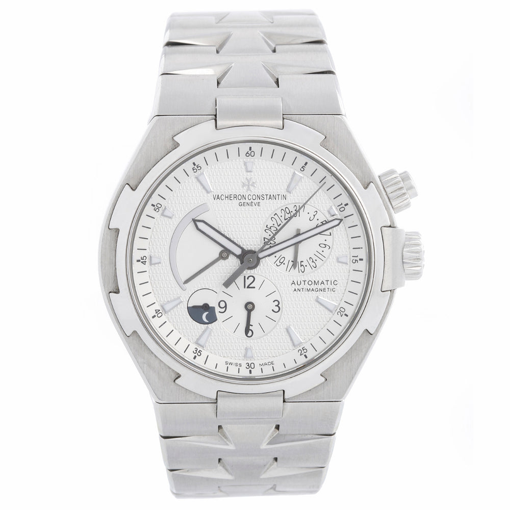 Vacheron Constantin Overseas Dual Time Silver Dial Mens Watch 47450