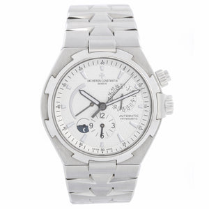 Vacheron Constantin Overseas Dual Time Silver Dial Mens Watch 47450